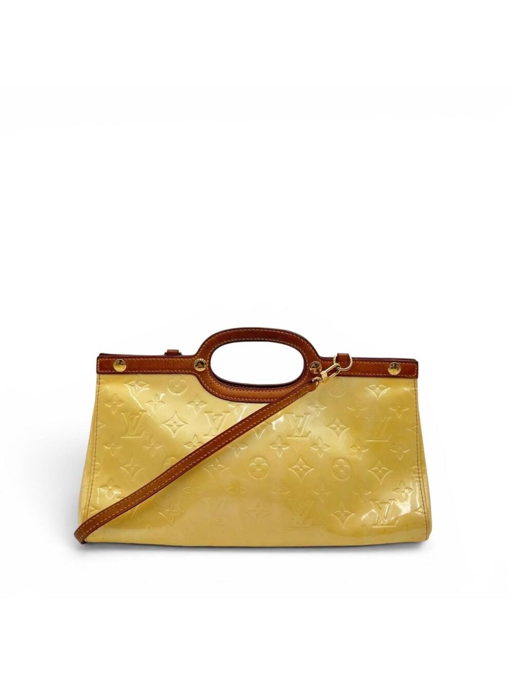 Louis Vuitton Monogram Vernis Roxbury Drive Bag – Yellow / Beige Patent Leather
